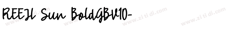REEJI Sun BoldGBV10字体转换